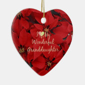 私は私の素晴らしい孫娘、クリスマスが大好き セラミックオーナメント (右)