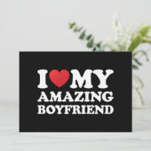 私は私の素晴らしい彼氏を愛する私の熱いBfハート 招待状 (スタンド正面)