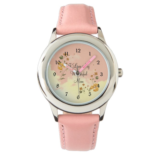 私は私の素晴らしい母が大好き 腕時計 (正面)