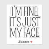 私は私の素晴らし顔皮肉なおもしろい引用文だ シール (シート)