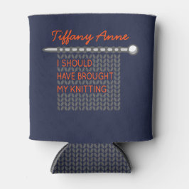 私は私の編み物を持って来るべきだった – グレー 缶クーラー