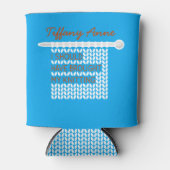 私は私の編み物を持って来るべきだった – 白 缶クーラー (正面)