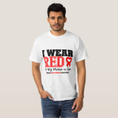 私は私の義母のための赤を身に着けています Tシャツ (正面フル)