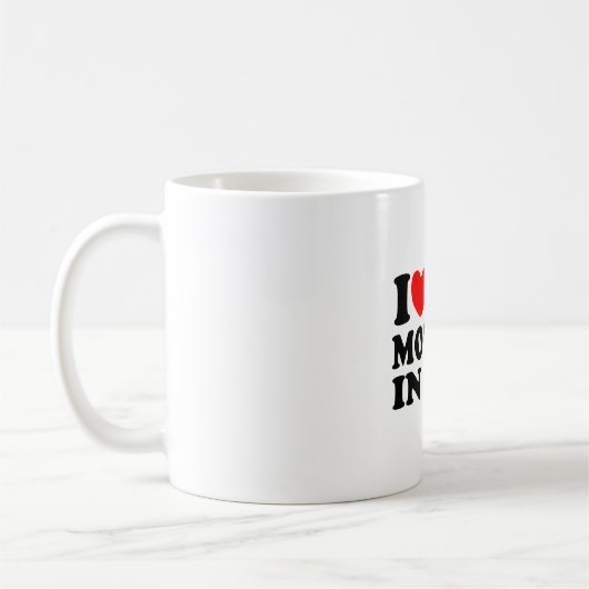 私は私の義母を愛します コーヒーマグカップ (左)