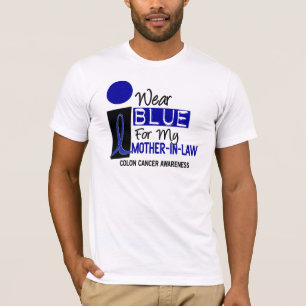 私は私の義母9の結腸癌のための青を身に着けています Tシャツ