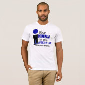 私は私の義母9の結腸癌のための青を身に着けています Tシャツ (正面フル)