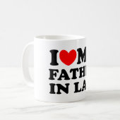 私は私の義父を愛します コーヒーマグカップ (正面左)