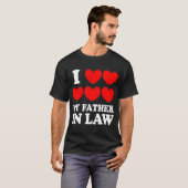 私は私の義父を愛します Tシャツ (正面フル)
