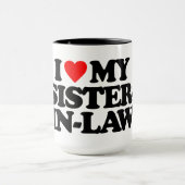 私は私の義理の姉妹を愛します マグカップ (中央)