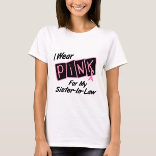 私は私の義理の姉妹8の乳癌Tのためのピンクを身に着けています Tシャツ