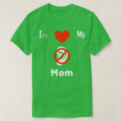 私は私の耳の聞こえない母を愛するASL署名支援ろう5 Tシャツ (デザイン正面)