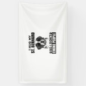 私は私の聖ベルナールを抱いて私は人々を窒息させおもしろいないD 横断幕 (縦)