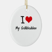 私は私の胆嚢を愛します セラミックオーナメント (右)