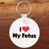 私は私の胎児キーチェーンを愛する キーホルダー (正面)