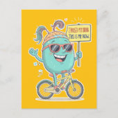 私は私の脳を一時停止した – これは今の私だ! ポストカード (正面)