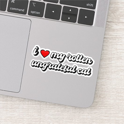 私は私の腐った恩知らずな猫が大好きだ シール (詳細)