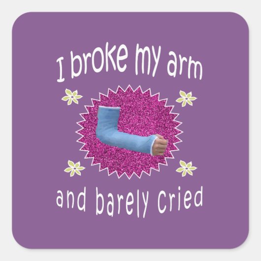 私は私の腕を壊し、裸の泣いた腕のギフトのために スクエアシール (正面)