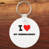 私は私の腫瘍学者を愛している キーホルダー (正面)