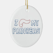 私は私の膵臓を愛します セラミックオーナメント (右)