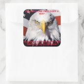 私は私の自由の音に聞くことができません! スクエアシール (バッグ)