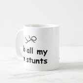 私は私の自身の発育阻害をすべてします コーヒーマグカップ (正面左)