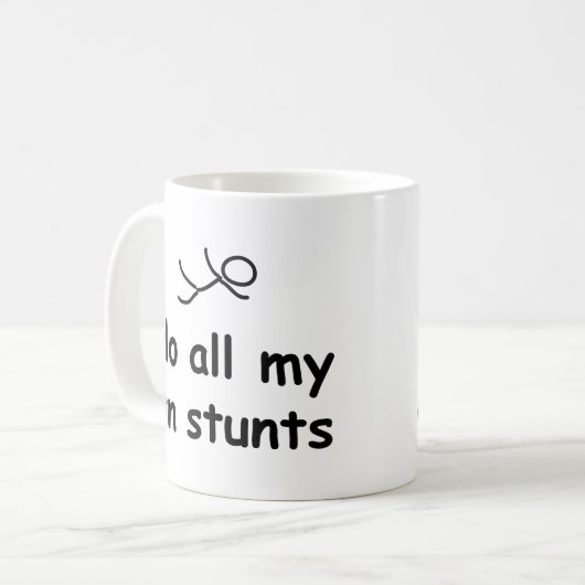 私は私の自身の発育阻害をすべてします コーヒーマグカップ (正面左)