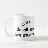 私は私の自身の発育阻害をすべてします コーヒーマグカップ (左)