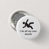 私は私の自身の発育阻害をすべてします 缶バッジ (正面&裏面)