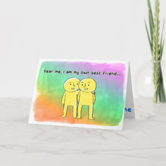 私は私の自身の親友です カード