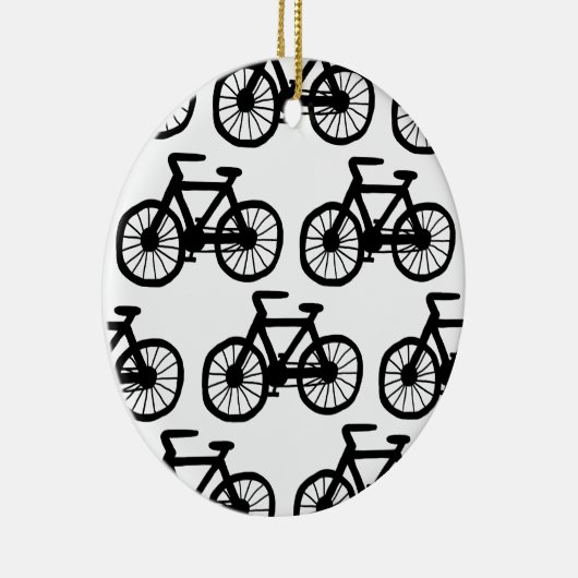 私は私の自転車に乗りたいと思います セラミックオーナメント (右)