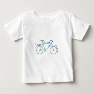 私は私の自転車に乗りたいと思います ベビーTシャツ