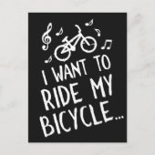 私は私の自転車に乗りたいと思います ポストカード (正面)