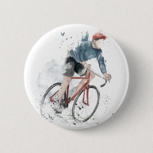 私は私の自転車に乗りたいと思います 缶バッジ