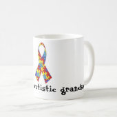 私は私の自閉症の孫のマグを愛します コーヒーマグカップ (正面右)