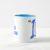 私は私の自閉症の息子-ユニークなデザインシリーズ--を愛します マグカップ (中央)