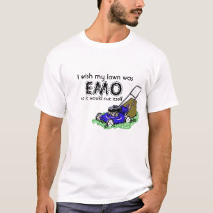 私は私の芝生が、EMOあった、従って…切れることを望みます Tシャツ