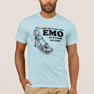 私は私の芝生がEMOだった従ってそれ自身を切ることを望みます Tシャツ