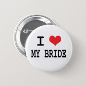 私は私の花嫁ボタンを愛します 缶バッジ (正面&裏面)