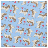 私は私の英国のコッカースパニエルを愛します ファブリック (見本)