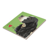 私は私の英国のスプリンガースパニエルを愛します タイル (側面)