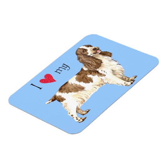 私は私の英語コッカースパニエル犬 マグネット (左側)