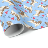 私は私の英語コッカースパニエル犬 ラッピングペーパー (ロールコーナー)