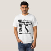 私は私の英雄のCarcinoid蟹座の横に立ちます Tシャツ (正面フル)
