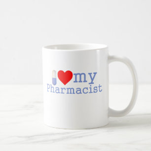 私は私の薬剤師のコーヒー・マグを愛します コーヒーマグカップ