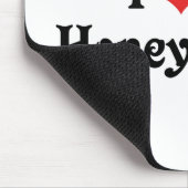 私は私の蜂蜜のバニーを愛します マウスパッド (コーナー)