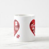 私は私の行方不明の部分-パズルのハート--を見つけました コーヒーマグカップ (中央)