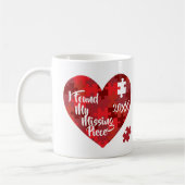 私は私の行方不明の部分-パズルのハート--を見つけました コーヒーマグカップ (左)
