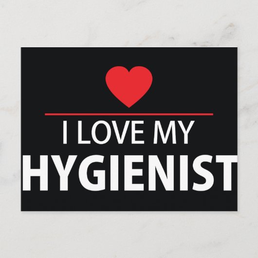 私は私の衛生的はがきが大好き ポストカード (正面)