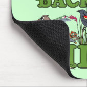 私は私の裏庭の鳥を愛します マウスパッド (コーナー)