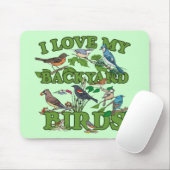 私は私の裏庭の鳥を愛します マウスパッド (マウス)